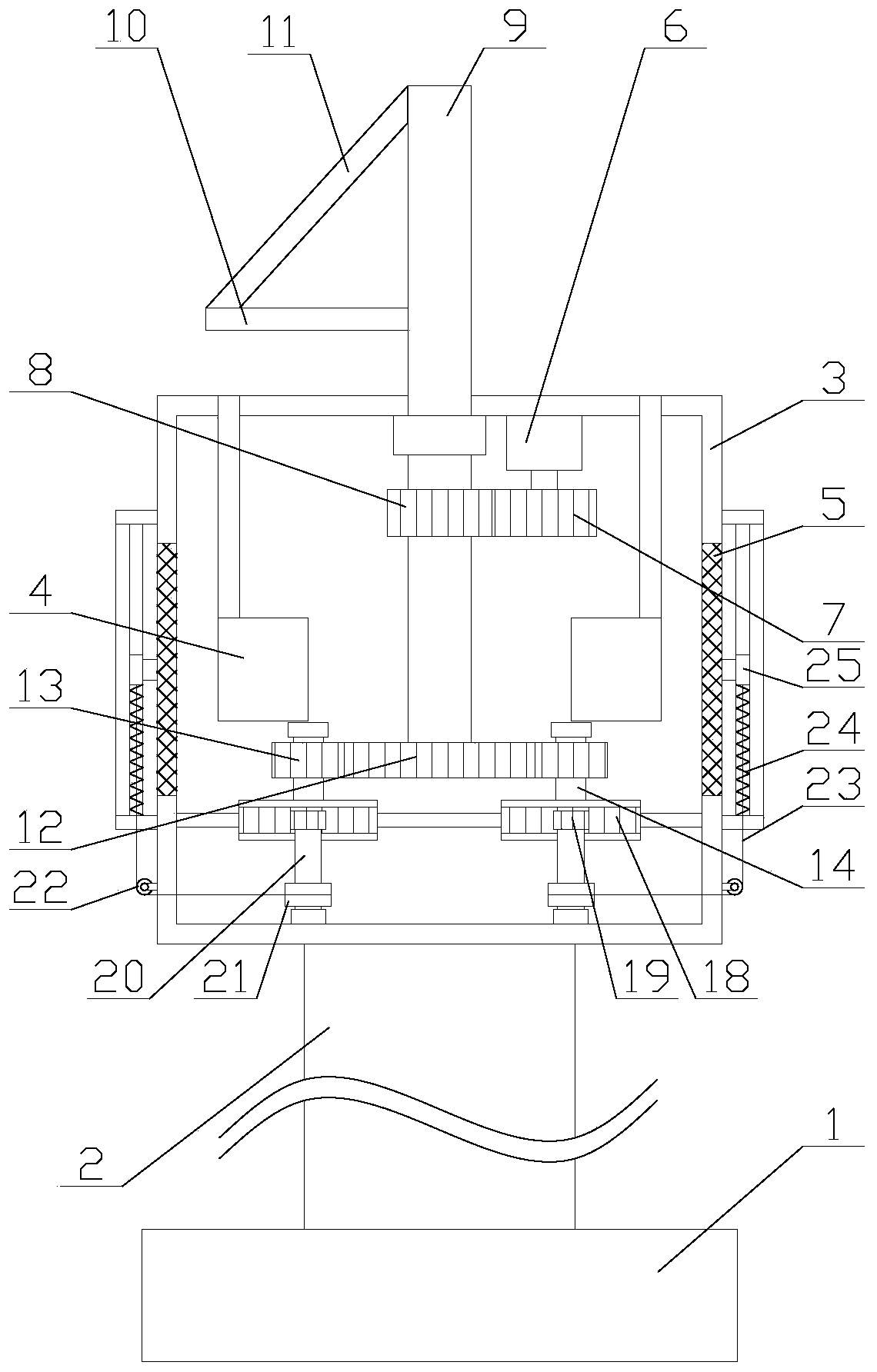 Energy-saving pest elimination equipment with cleaning function