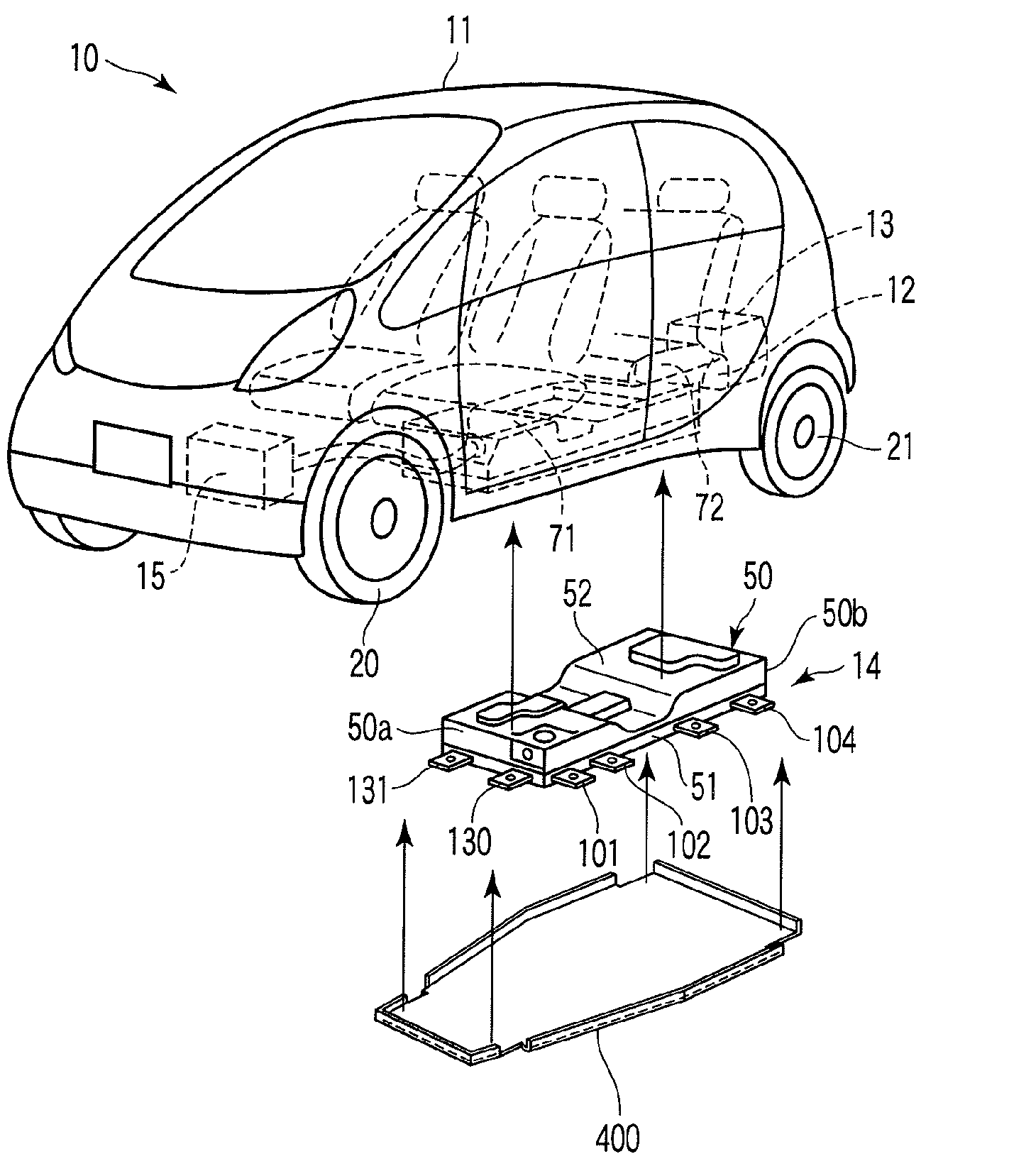 Battery case for electric vehicle