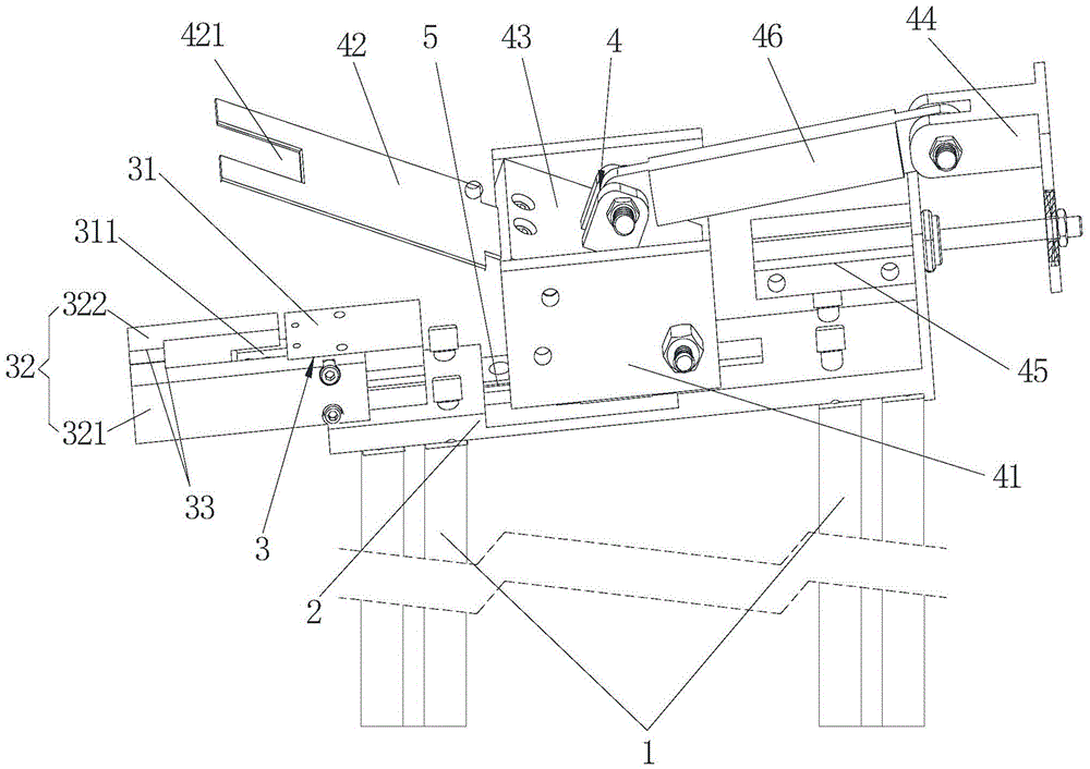 A clamping and pressing device for terminal buds obliquely inserted into grafted rootstocks