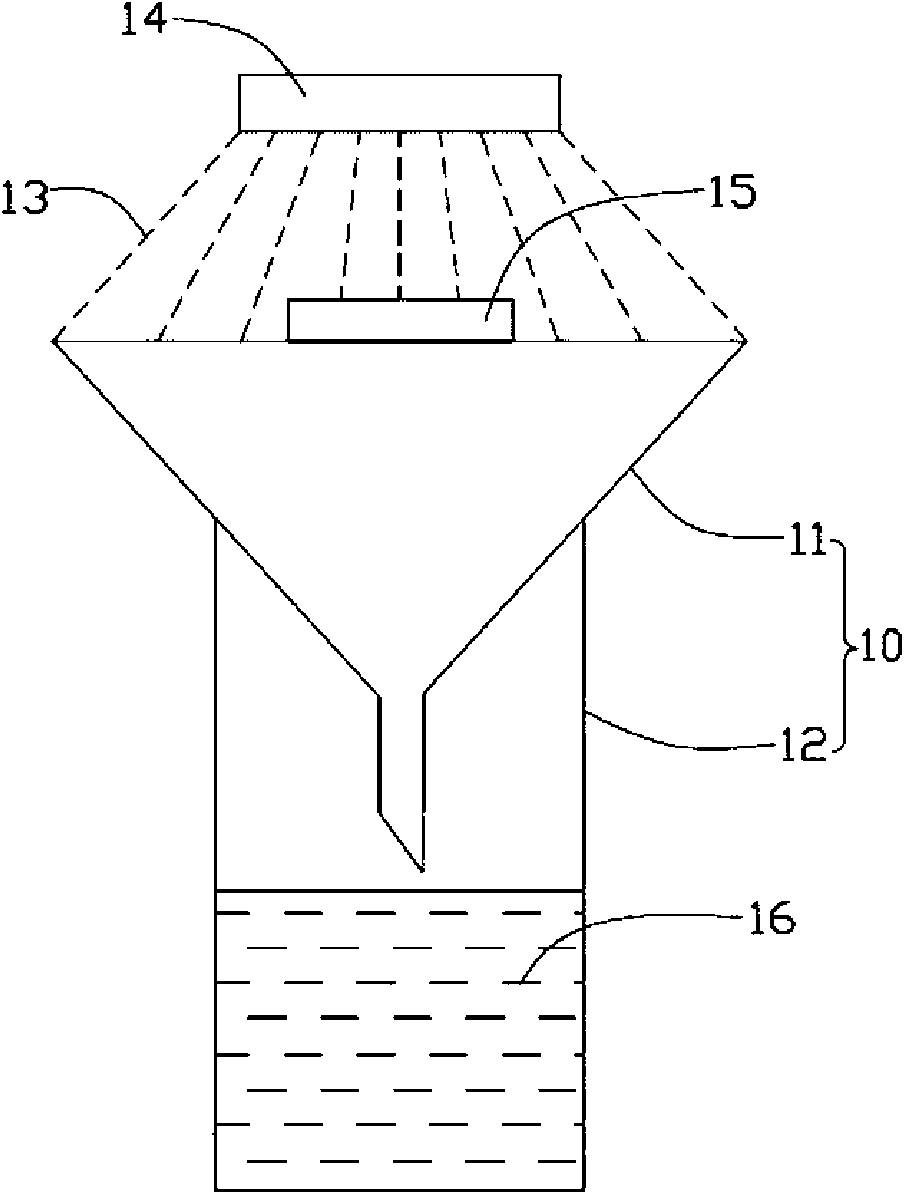 Liquid recovery device and liquid recovery method by using same