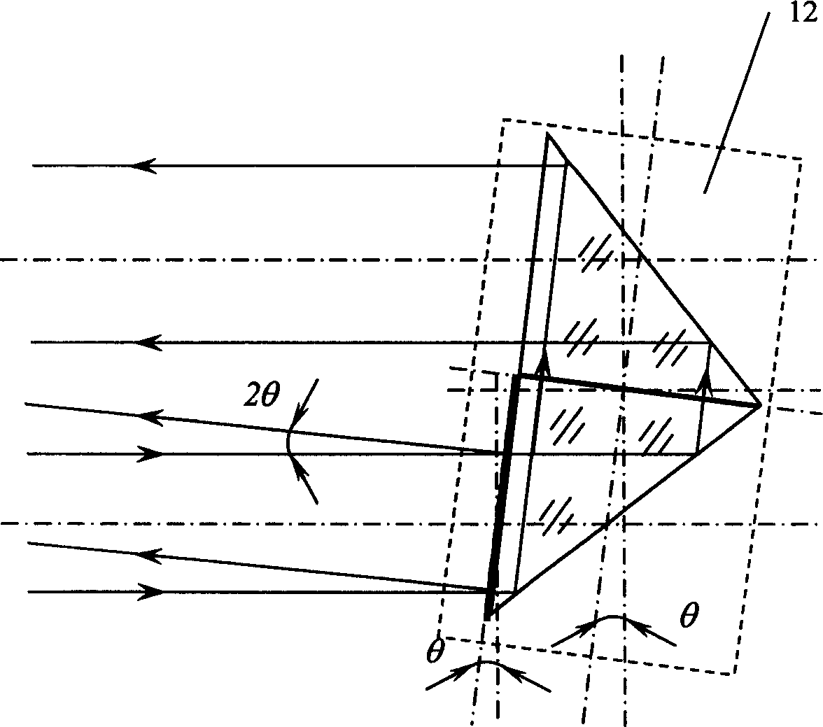 Long-distance 2D polarized photoelectric autocollimation device and method for drift quantity returned from feedback of target drone