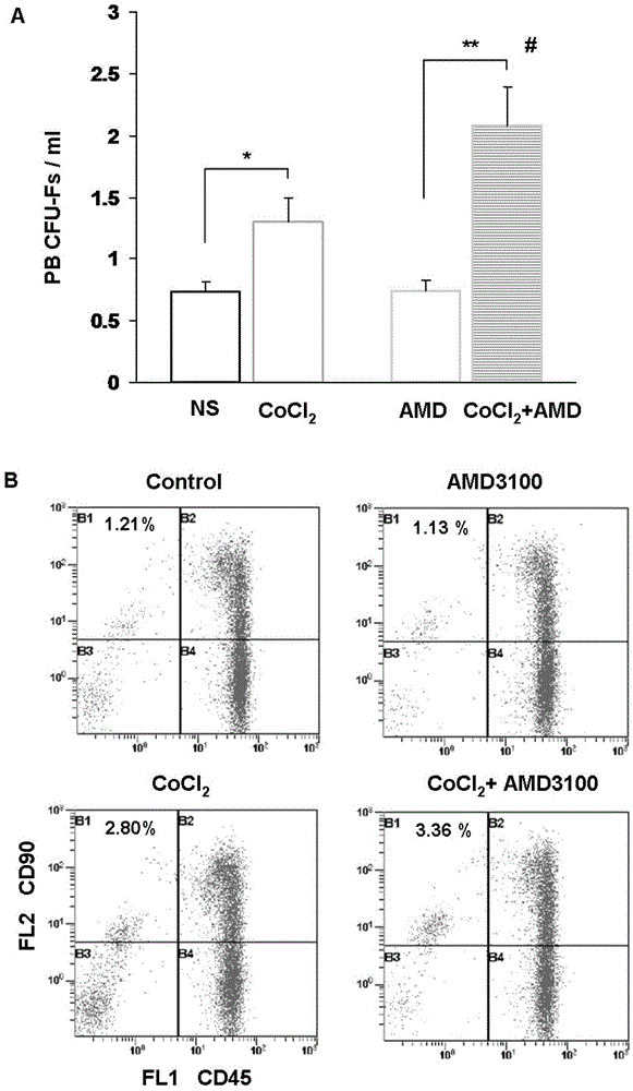 Preparation for mobilizing mesenchymal stem cells and method for separating mesenchymal stem cells