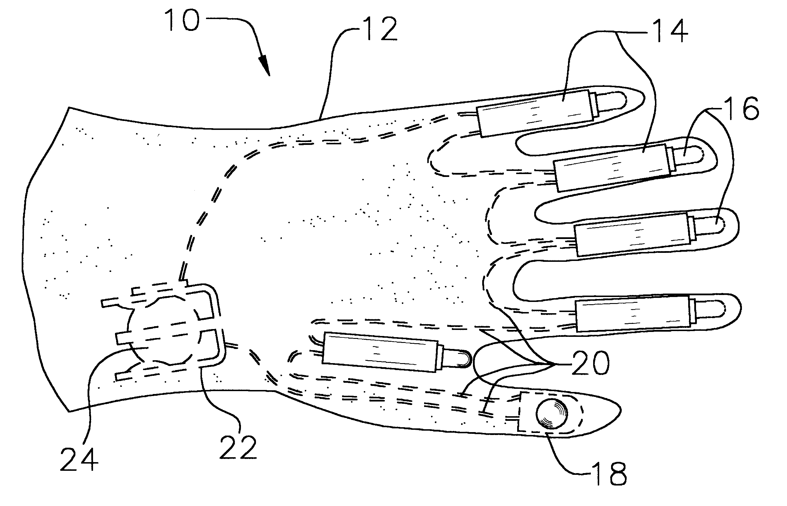 Light emitting glove