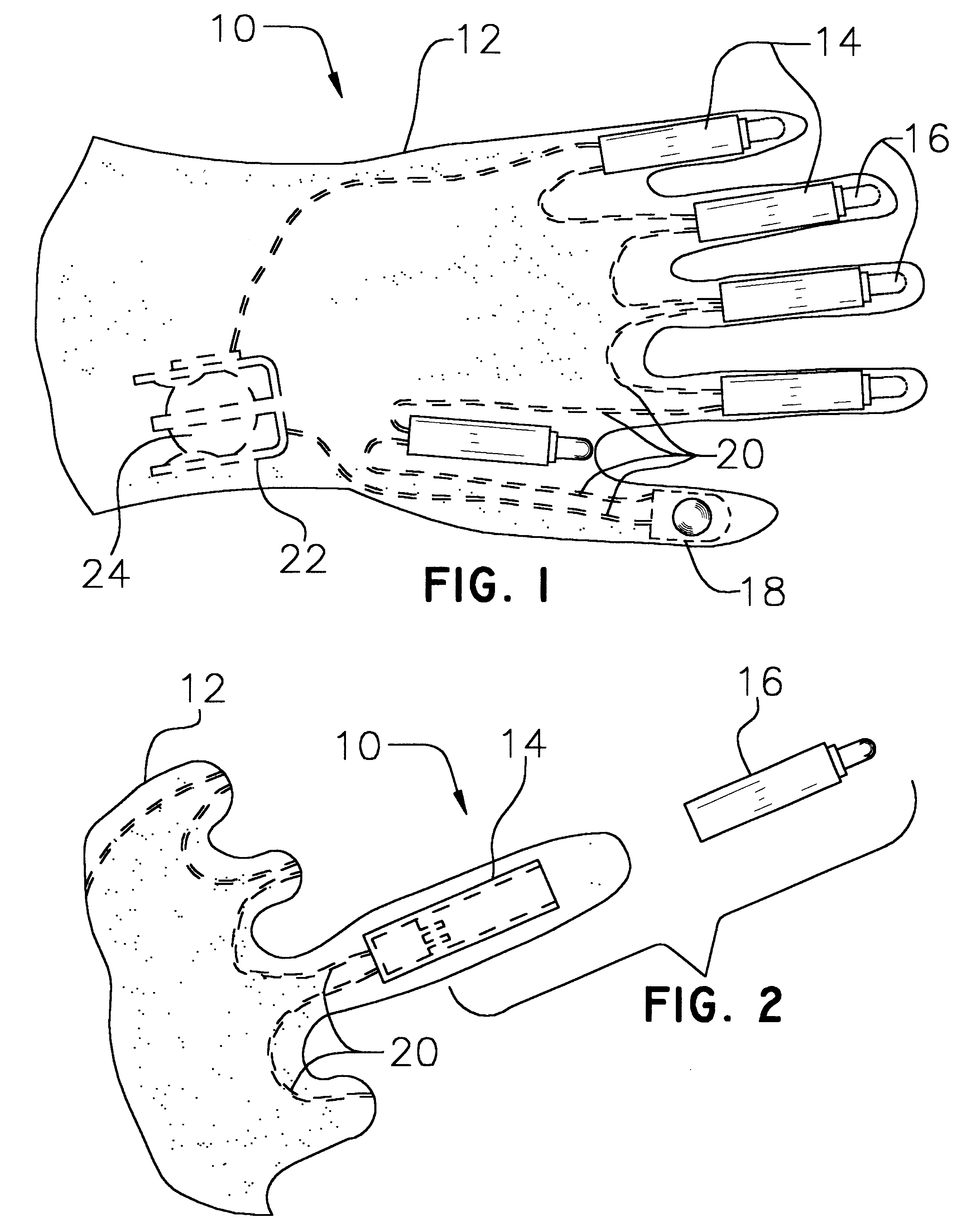 Light emitting glove