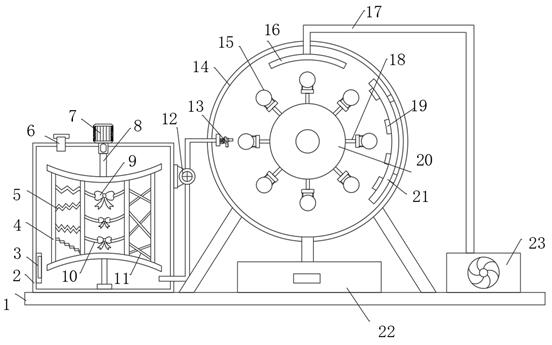 Grape air-drying device for grape wine processing