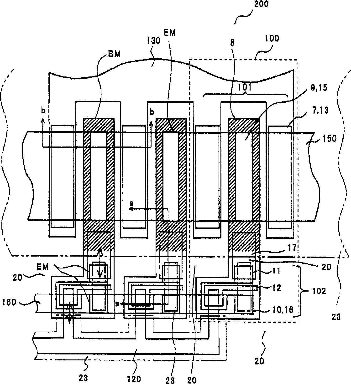 Active component and switch circuit device