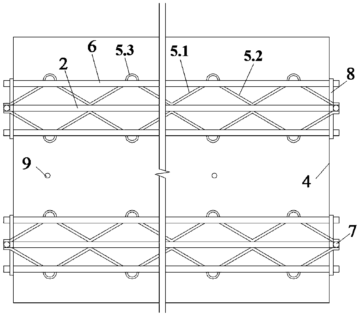 Precast sandwich insulation laminated concrete shear wall and preparation method and application thereof