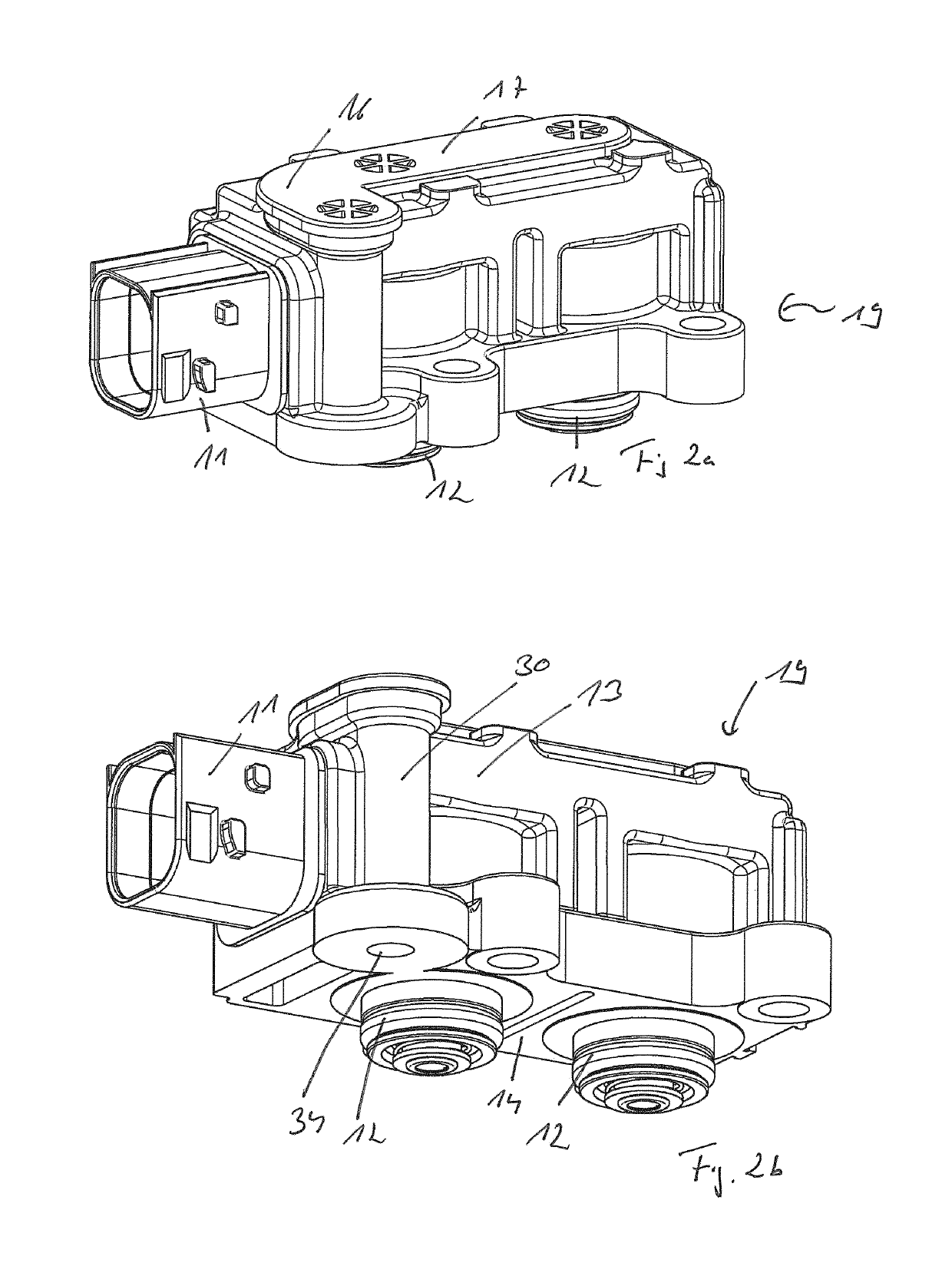 Pneumatic multi-valve device and production method