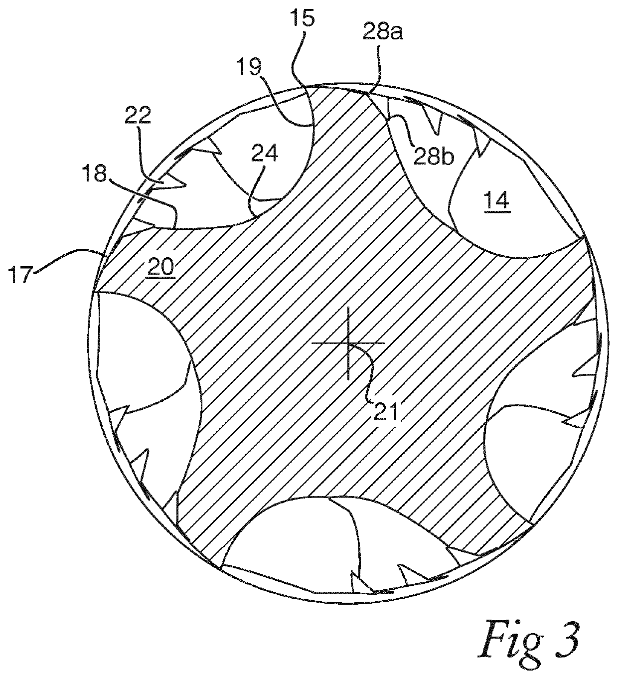 Milling tool with coolant flow grooves