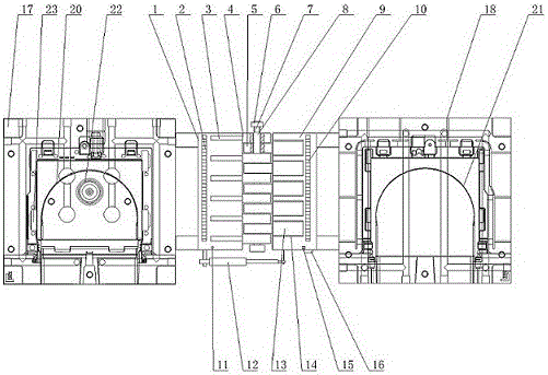 Device for improving sheet rushing during pouring