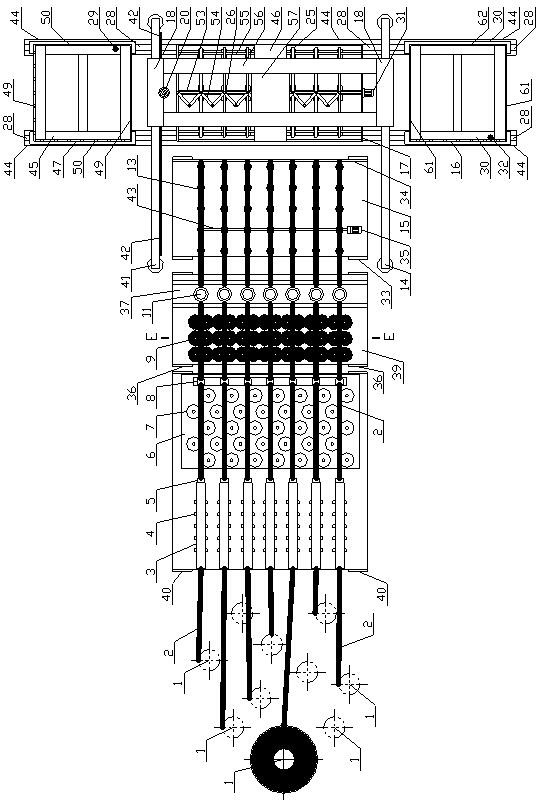 Prefabricated composite floor slab steel mesh framework production equipment and production process