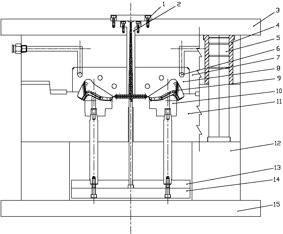 Method for molding simulated thread high-pressure injection die