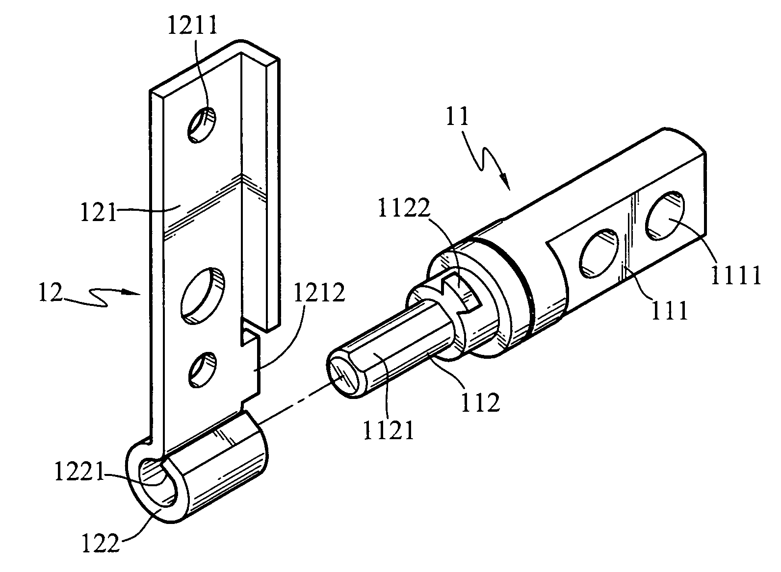 Axle positioning structure