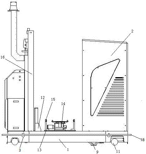 Piling car structure with side bumpers