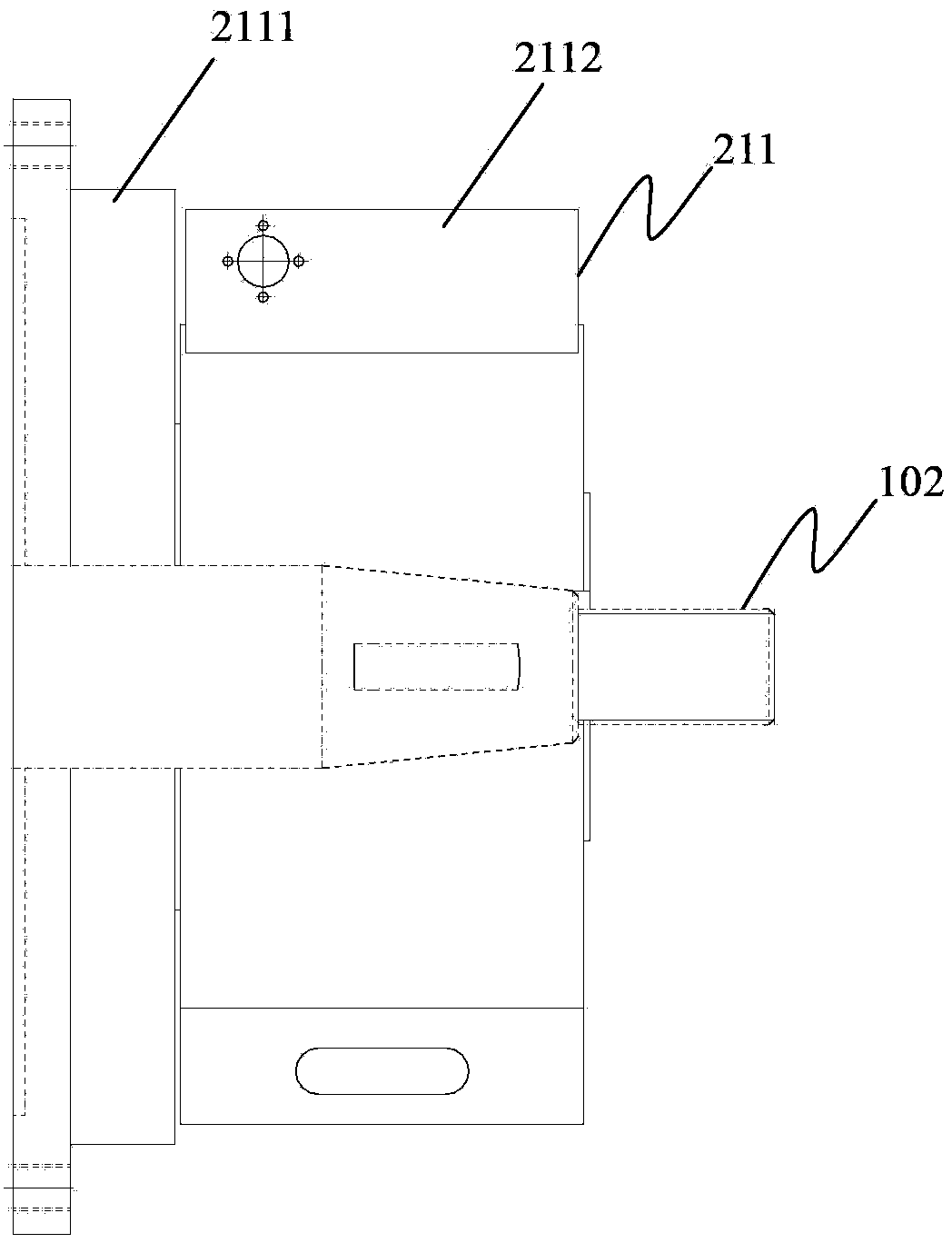 On-line monitoring system for feed quantity of combine harvester and monitoring method thereof