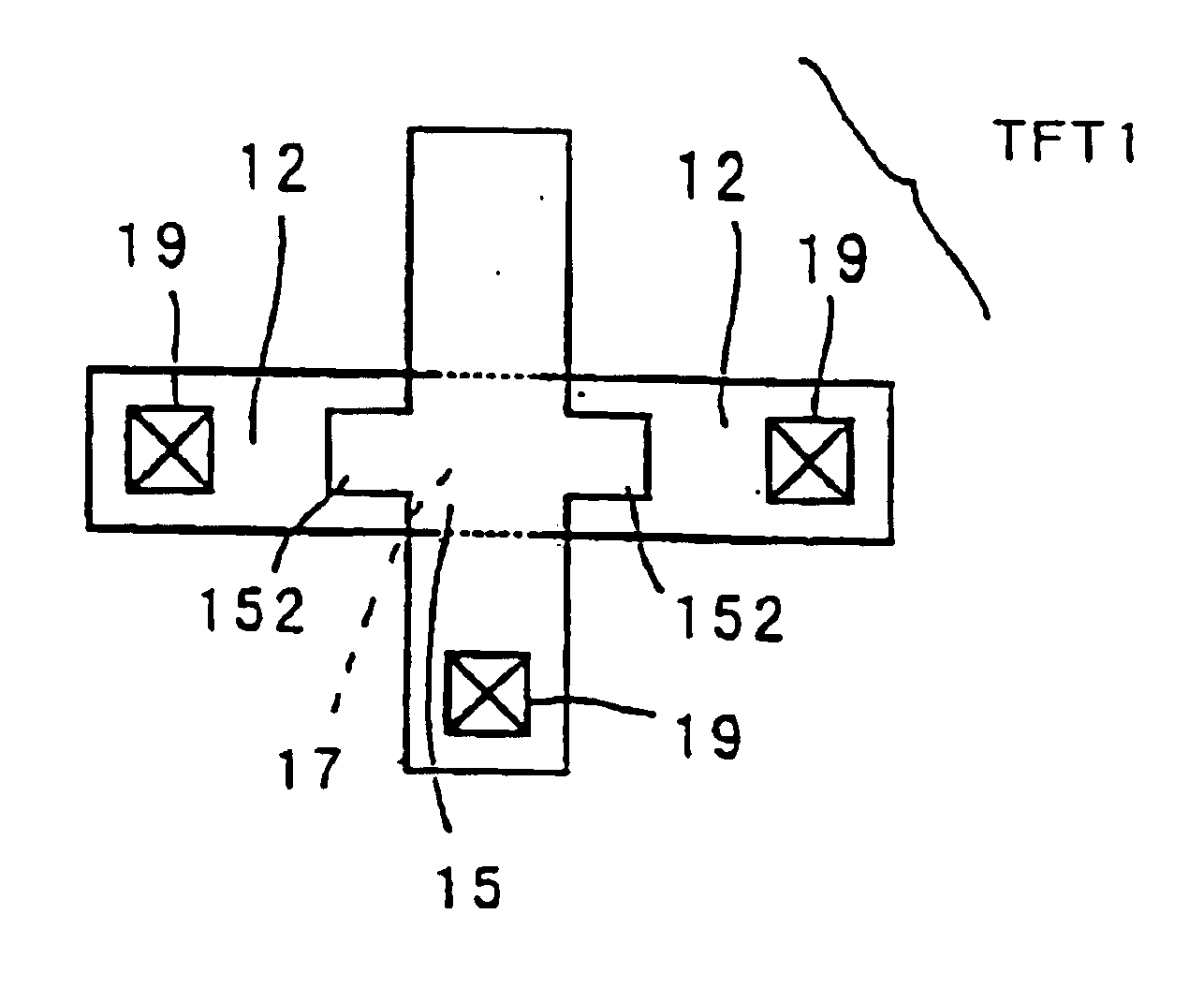 Thin film transistors, liquid crystal display device and electronic apparatus using the same