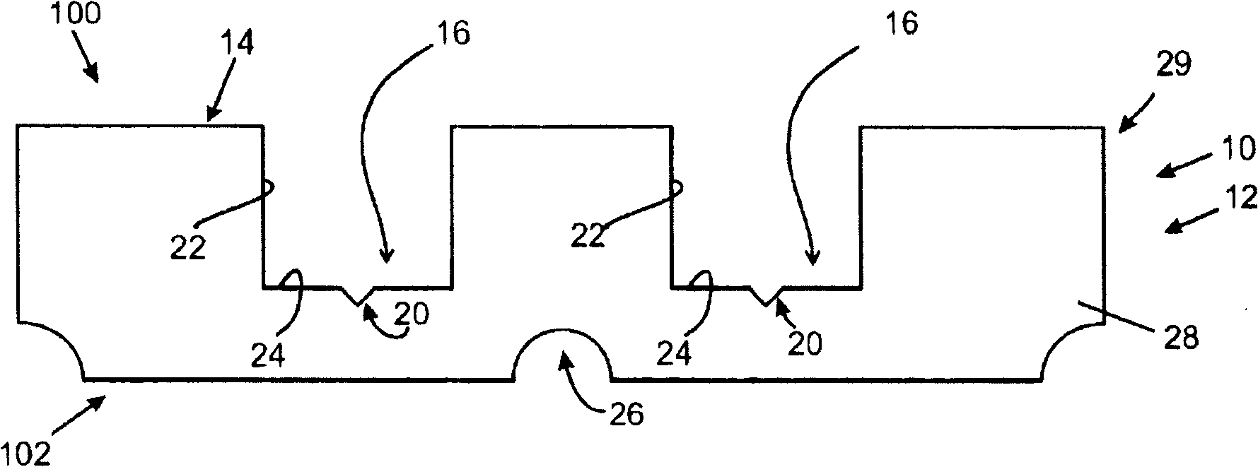 Bipolar plate with microgrooves for improved water transport