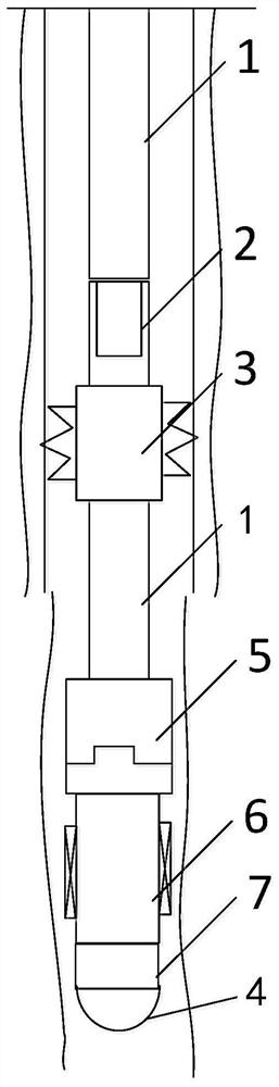 Open hole packer, acid fracturing tubular column and open hole acid fracturing method