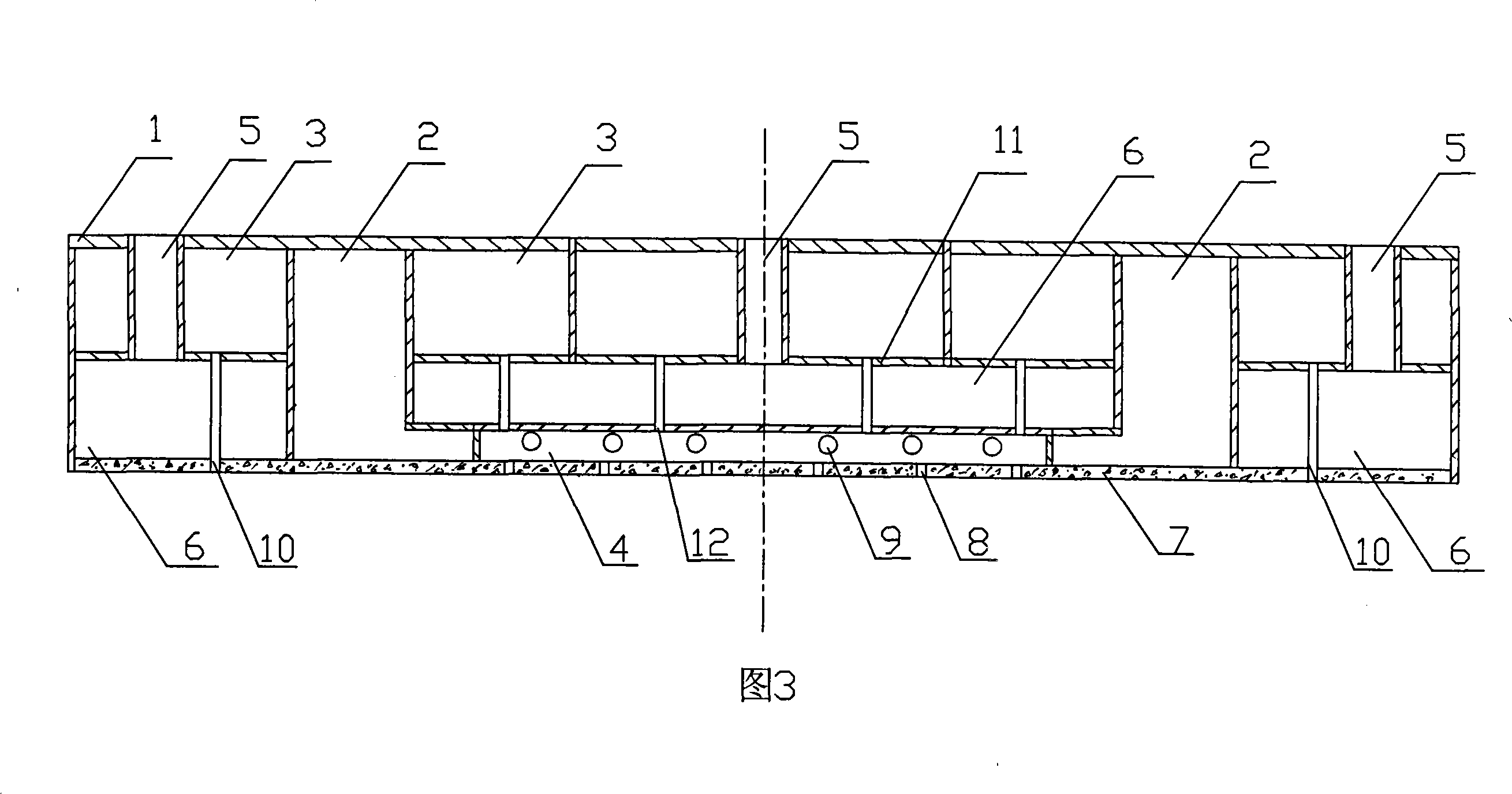 Box-shaped floating type dock gate with open bottomtank