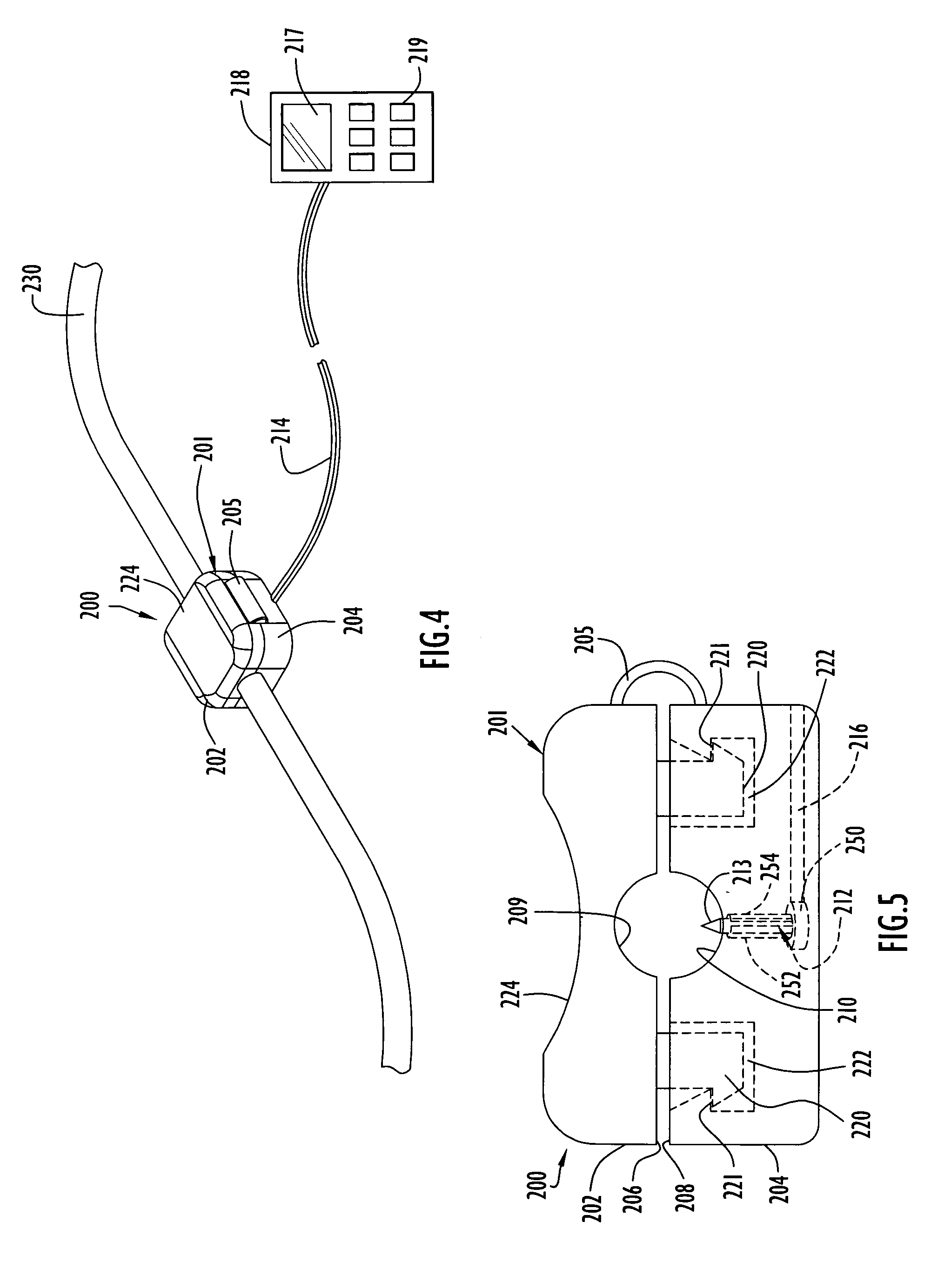 Temperature sensing device for selectively measuring temperature at desired locations along an intravenous fluid line