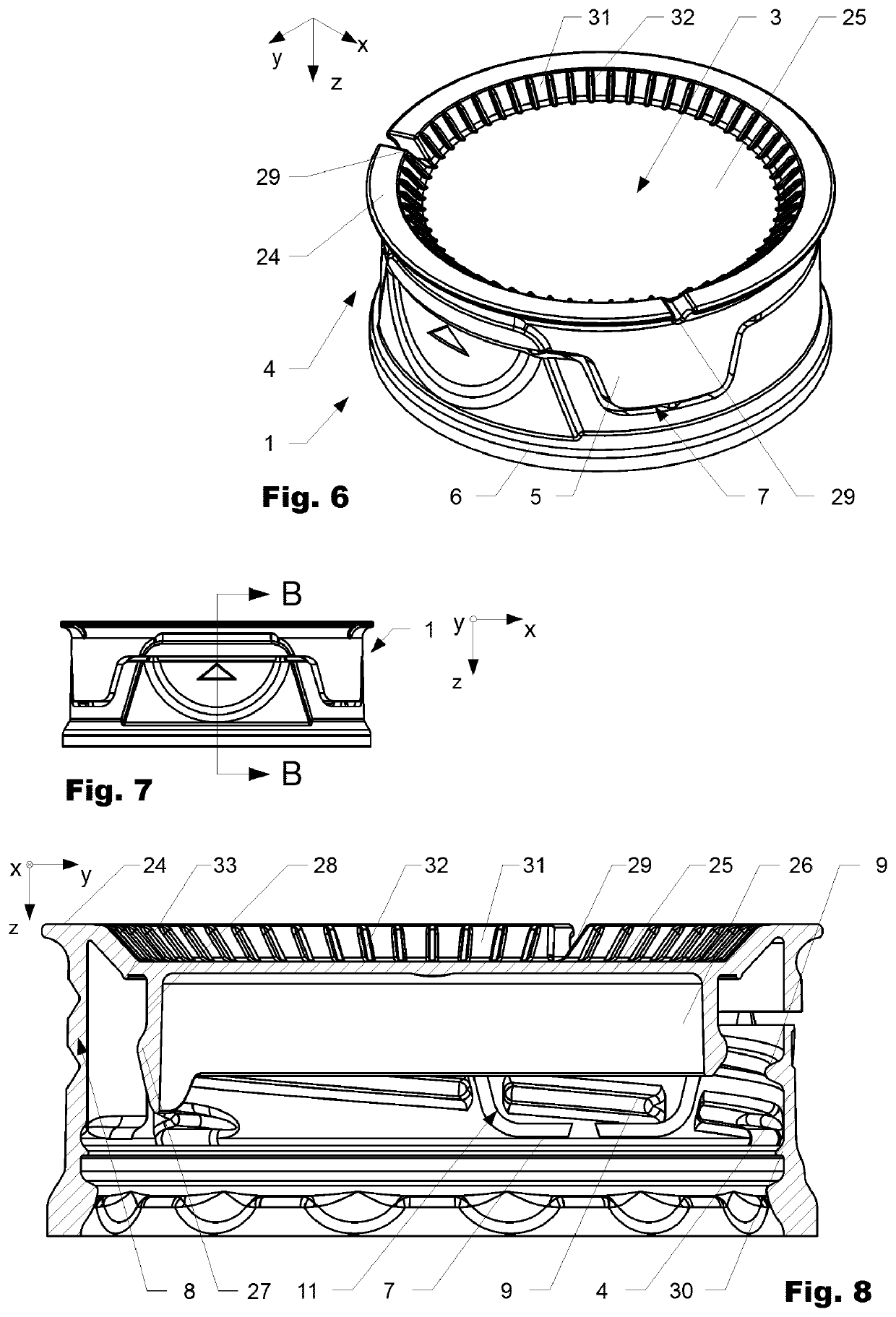 Hinged closure