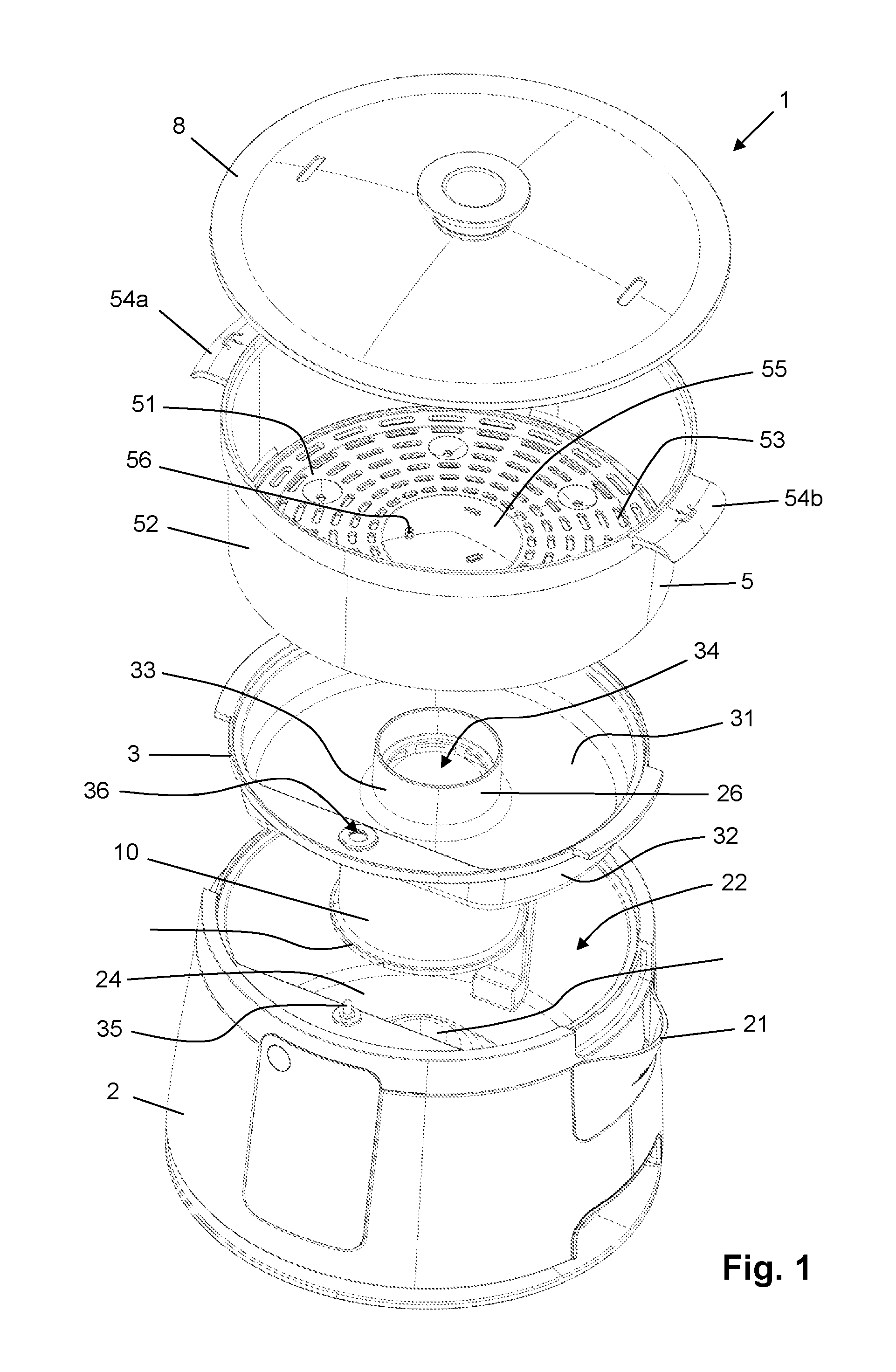 Device for steaming food