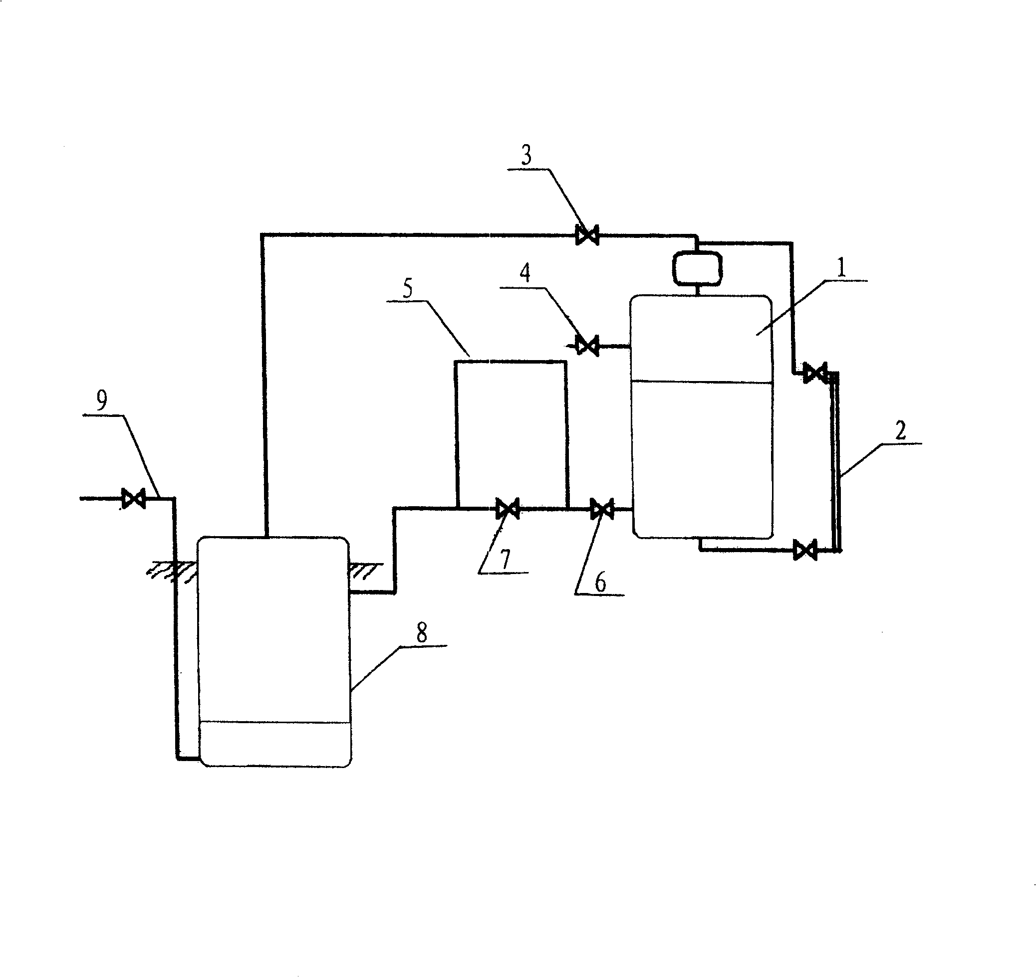 Air storing type glass tube oil gauge