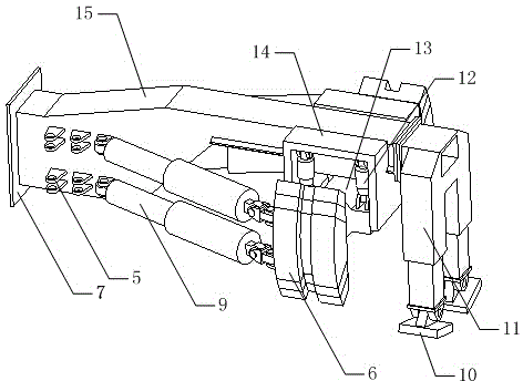 Multi-factor simulation test device for TBM gripper shoes bracing tightly against surrounding rock