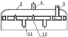 Continuous measurement device and measurement method for radon exhalation rate