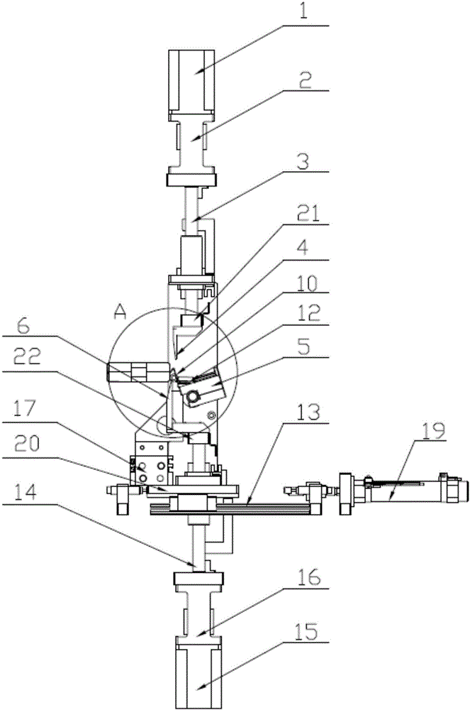 Automatic power battery pole ear bending mechanism and work method thereof