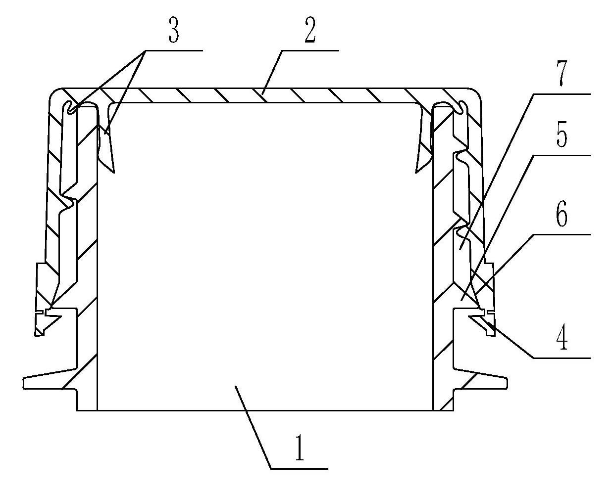 Sealing structure of bottle cap