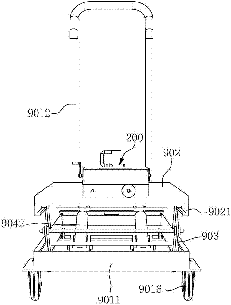 Mutual inductor replacement, loading and transporting auxiliary device