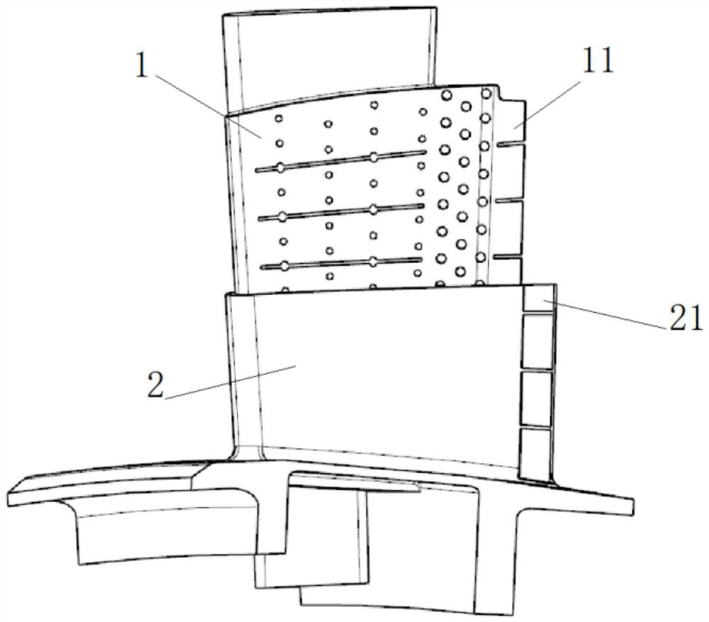 Manufacturing method of air outlet edge of stationary blade of hollow blade of gas turbine