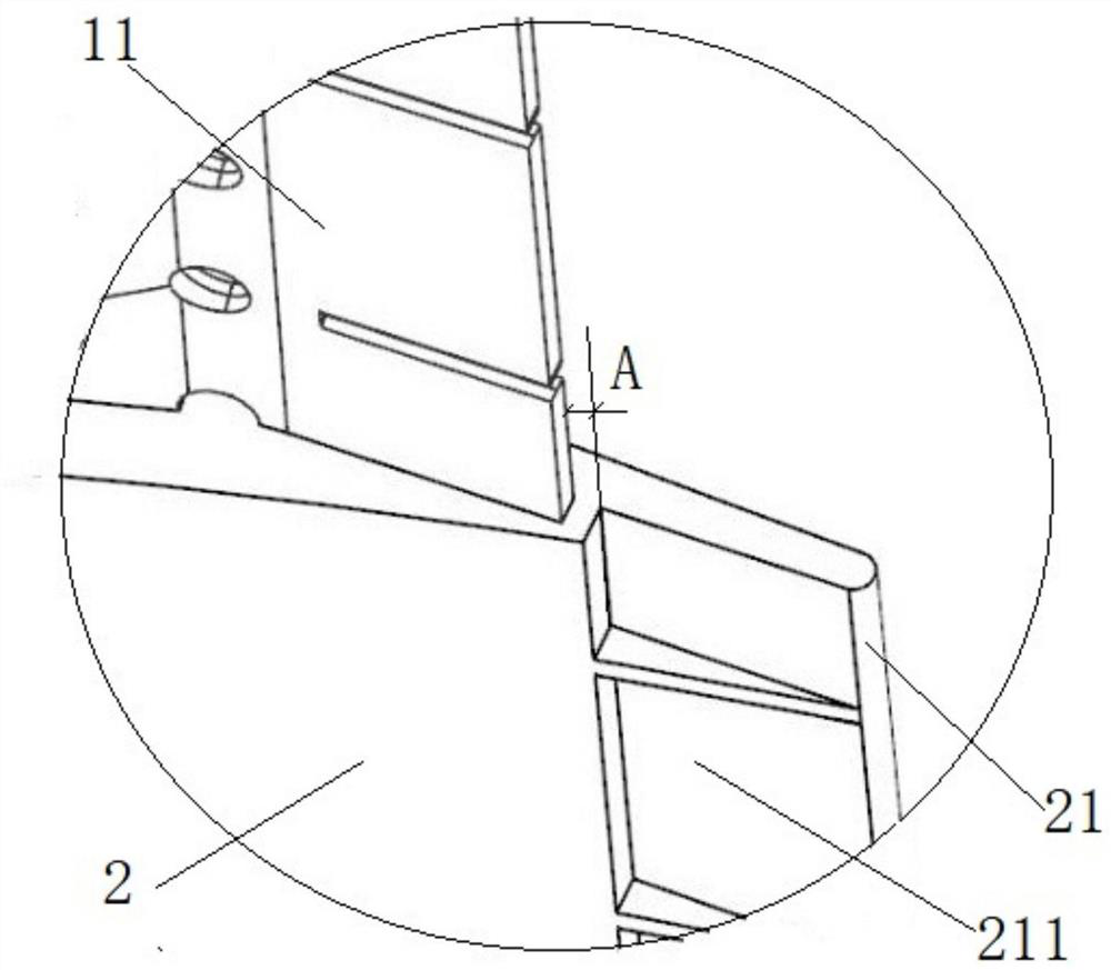 Manufacturing method of air outlet edge of stationary blade of hollow blade of gas turbine