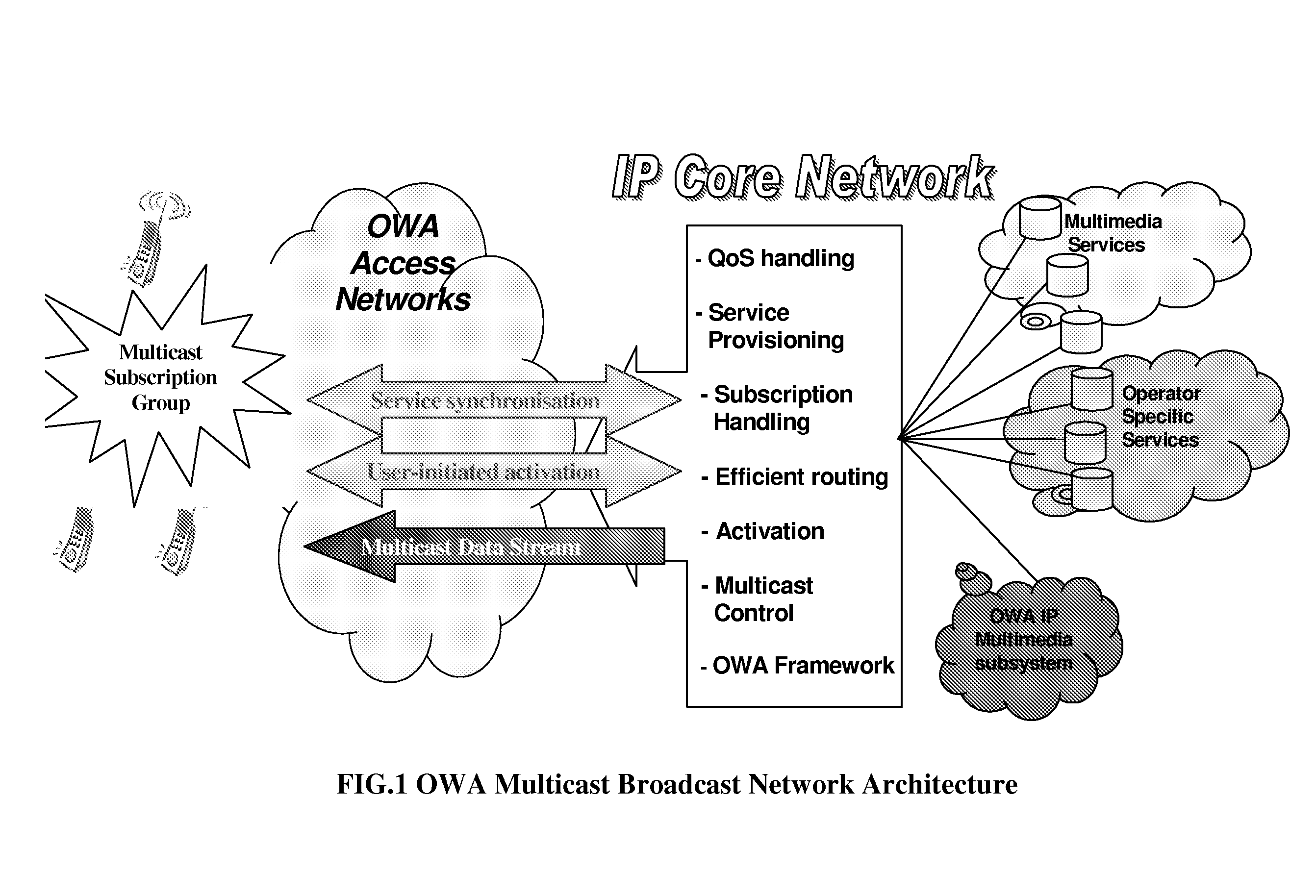 Owa converged network access architecture and method