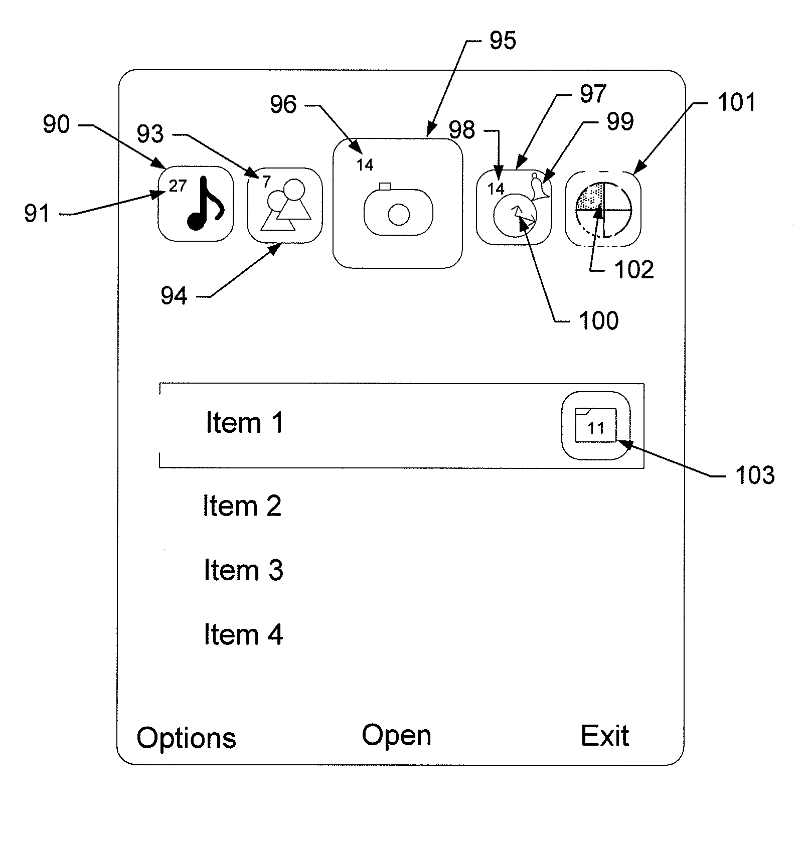 Method, apparatus and computer program product for providing an adaptive icon