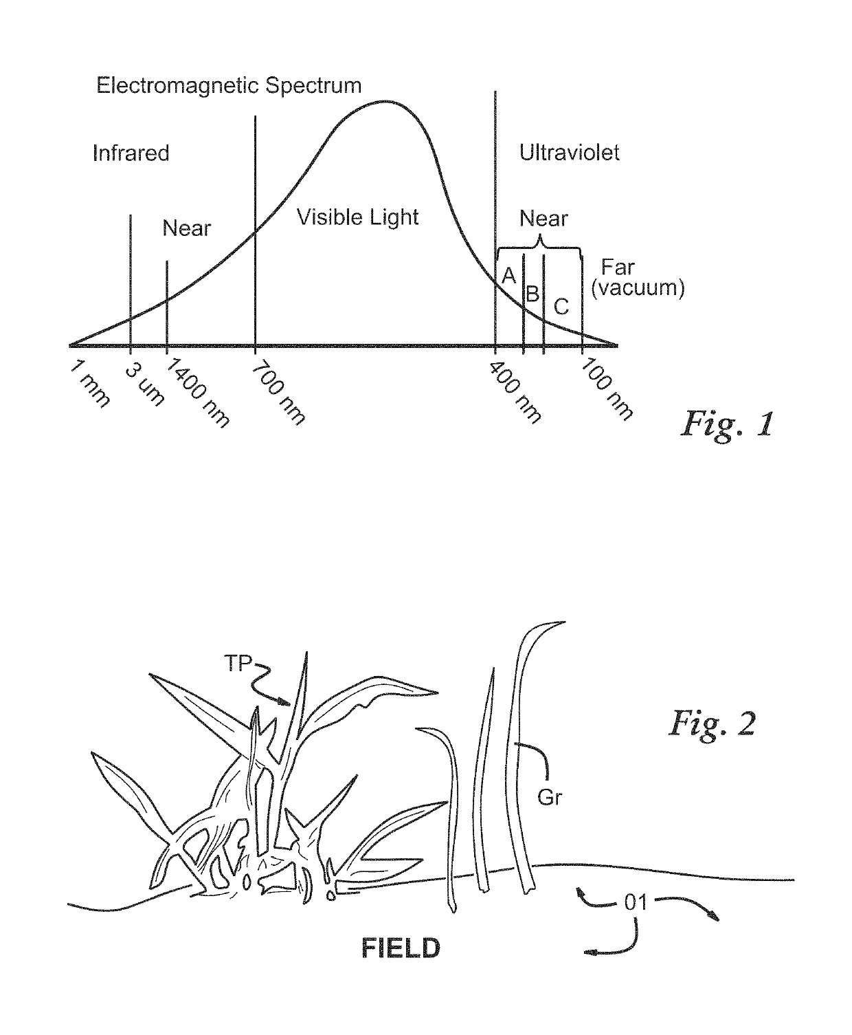 Selective plant detection and treatment using green luminance photometric machine vision scan with real time chromaticity operations and image parameter floors for low processing load