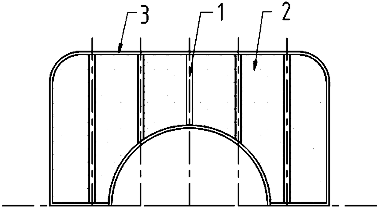 Light composite sabot and manufacturing method thereof