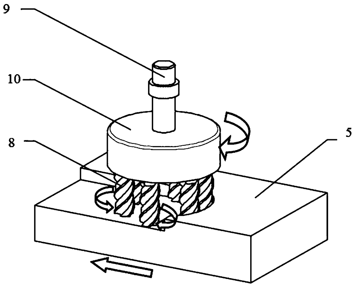 High-flexibility machining system and method based on milling-milling combined machining principle