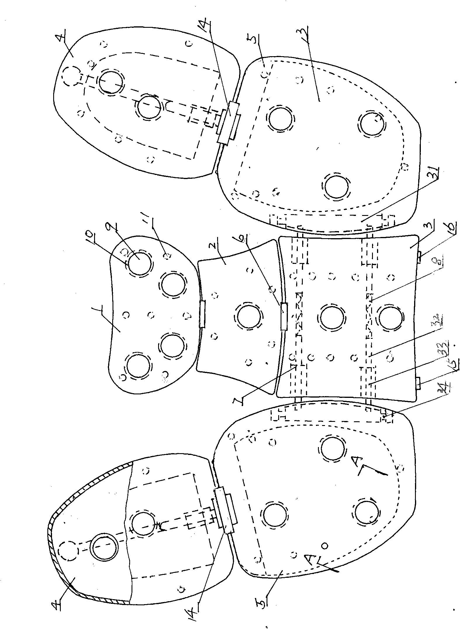 Neck and shoulder osteoarthropathy therapeutic apparatus