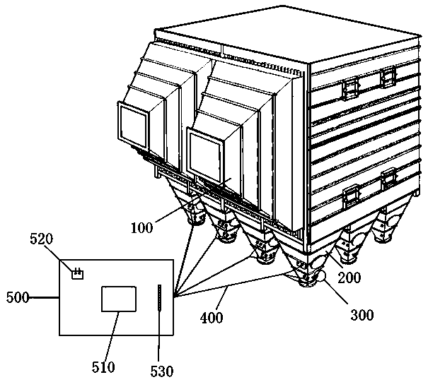 PTC electric heating device used on dust hopper of electric dust remover