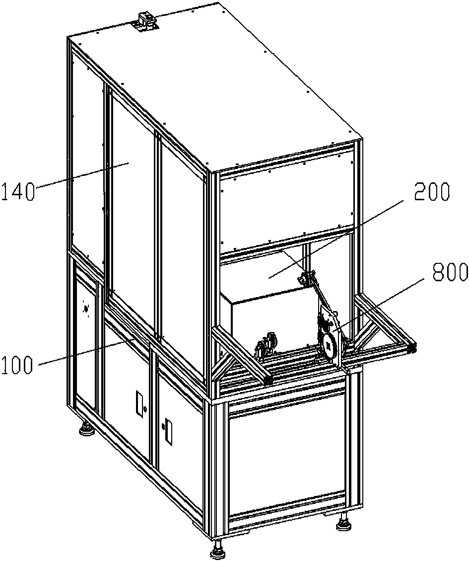 Flying fork type winding machine and working method thereof