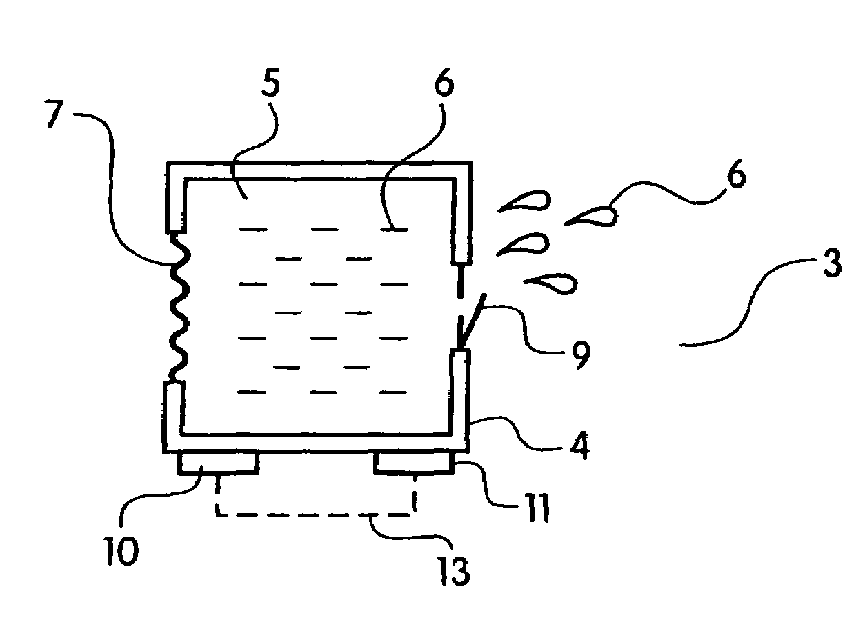 Apparatus and method for treating body tissues with electricity or medicaments