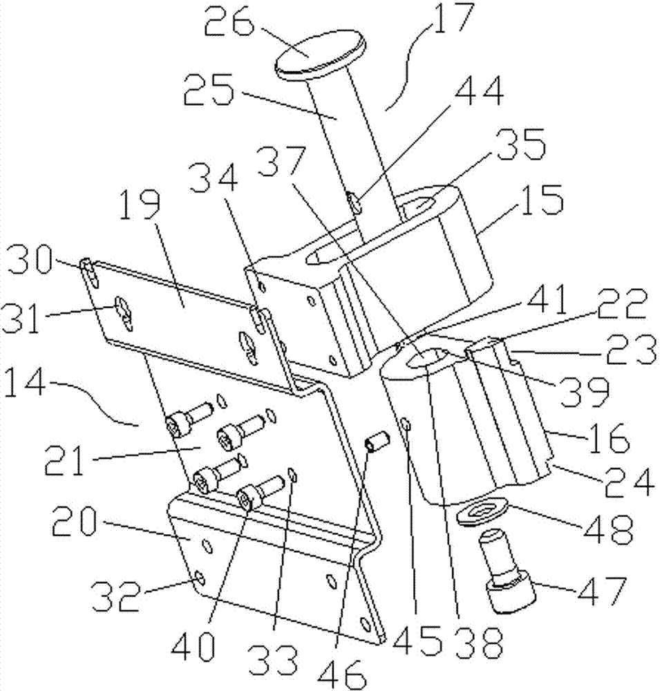 Hanger for six medical monitors