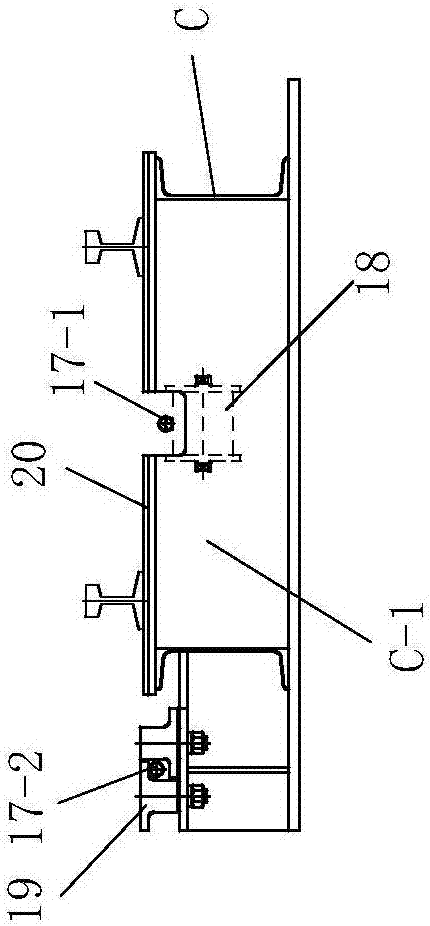 Special turnout for endless rope continuous traction system