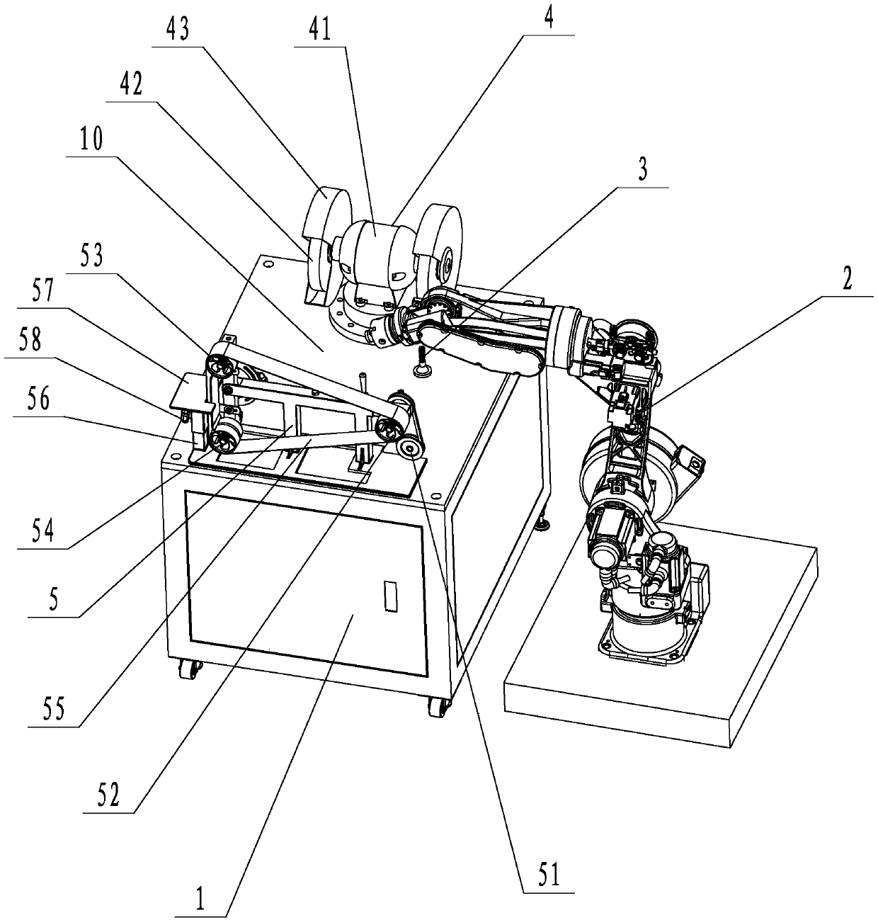 Grinding and polishing robot