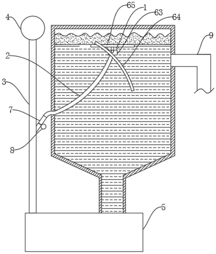 Slurry concentration tank floating foam cleaning device