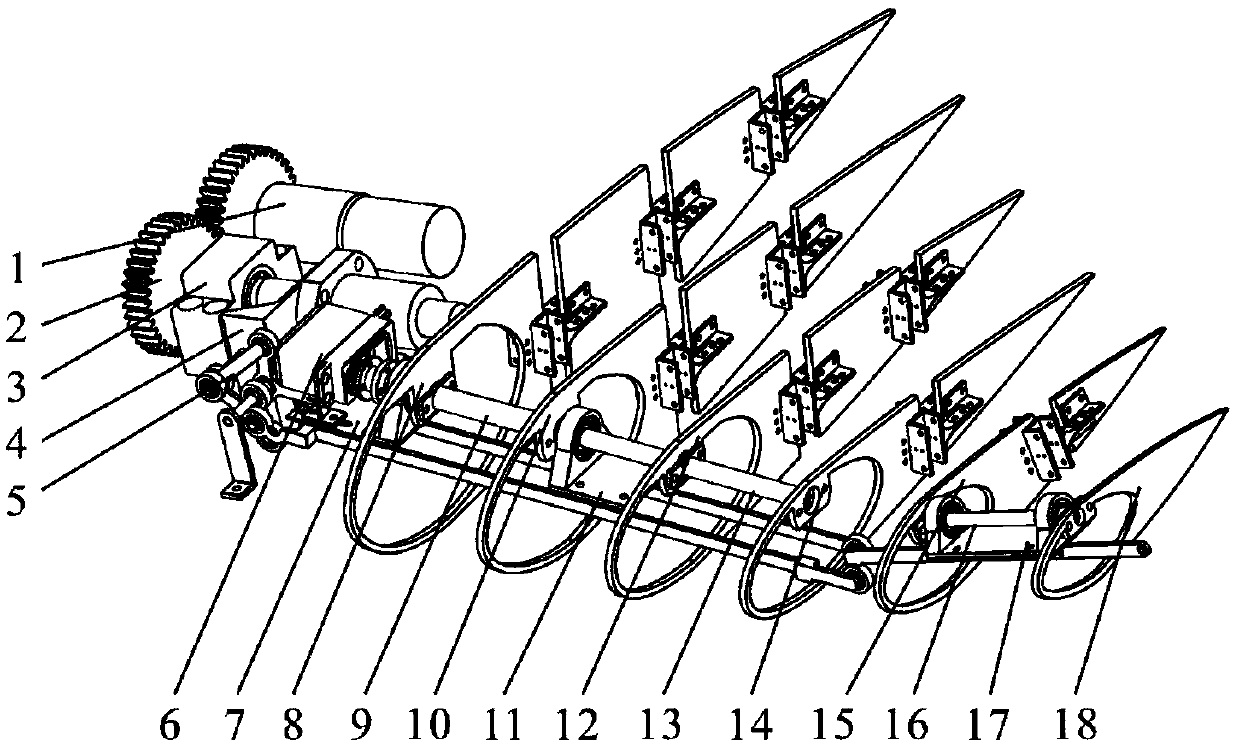 Bionic underwater vehicle flapping wing propulsion device