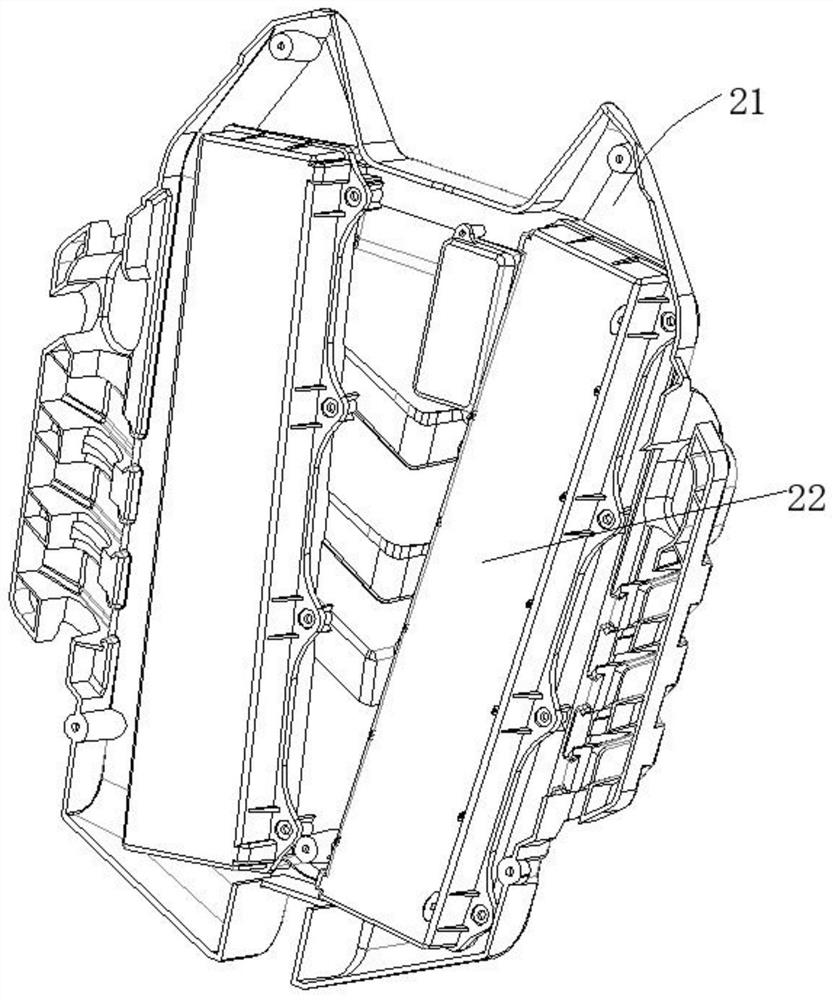 Modularly mounted wheelbarrow