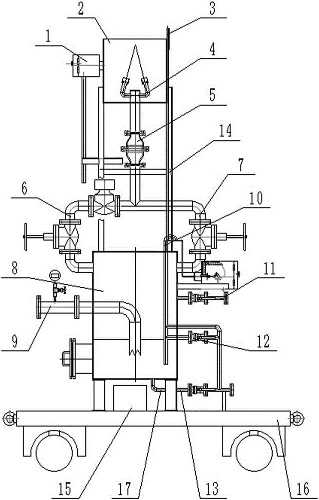 Pressure maintaining type direct ignition methane torch